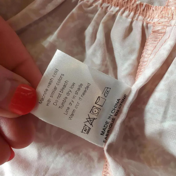 SHEIN Privé Allover Floral Print Tie Back Ruffle Hem Blouse Size Small - Picture 7 of 15